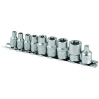 Набор насадок Ultra Torx (4шт 1/4, 4шт 3/8) с переходником CrV